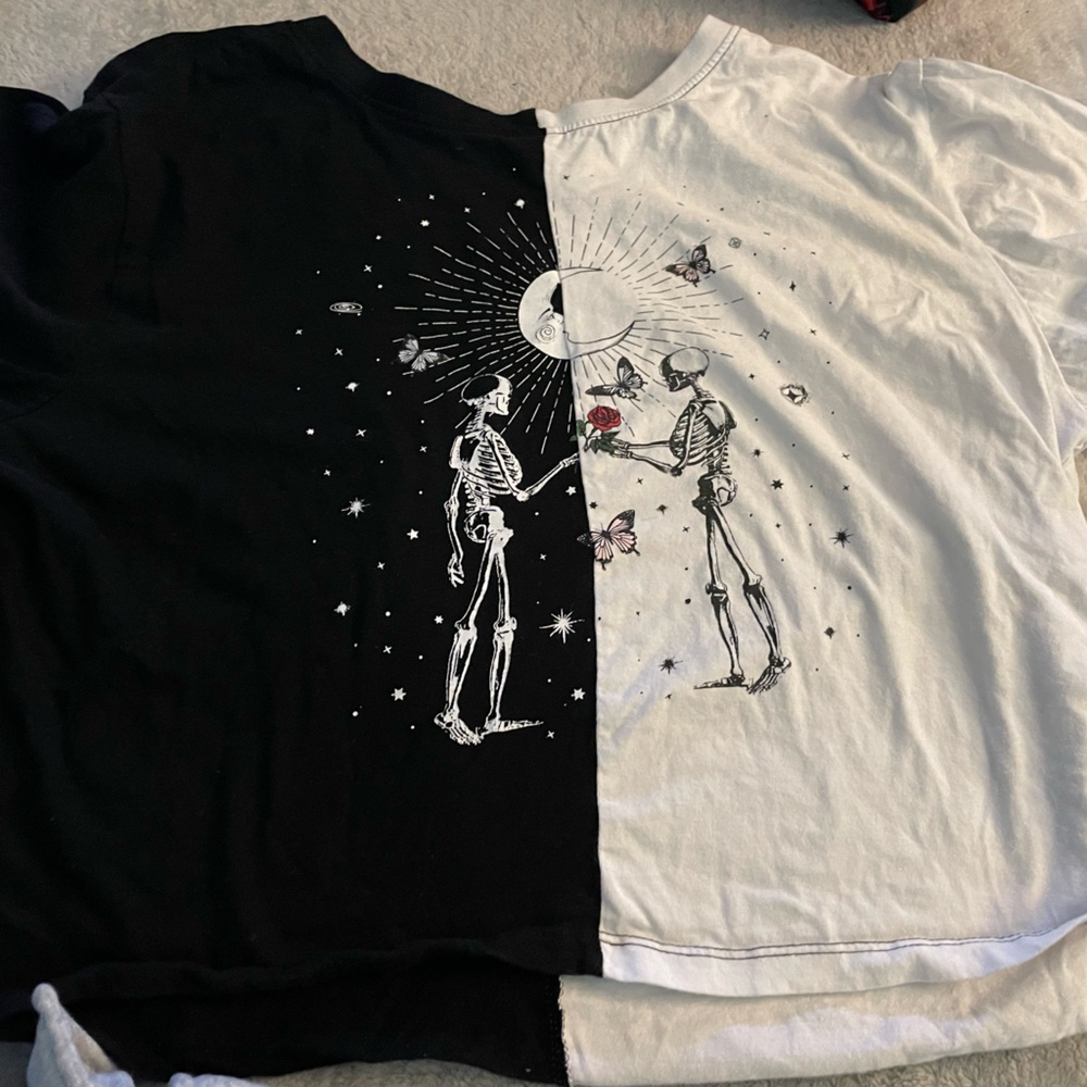 Skeleton Ying Yang Shirt